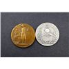 Image 1 : Can. (QC) 1924, 2 pcs Victor Dore + Banque Canadienne Nationale
