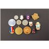 Image 1 : Canada - 1902-44. Lot of 13 Interesting Misc. Pins, Medals & Tokens