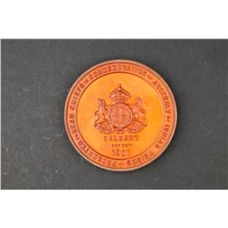 Canada, Alberta 1901 Royal Visit Indian Chief Medal FDC AE-64.5,107.9 grams