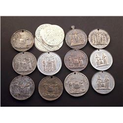 Canada - 1791-1907, 11 Temperance Medals + 1 Irish. Some Rare - Look!