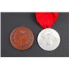 Image 2 : Two Old Québec Medals - Laval University Poetry Prize + Cardinal Taschereau