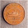 Image 5 : Copper and White Metal Medals - Compagnie de Navigation de Longueuil 1882.