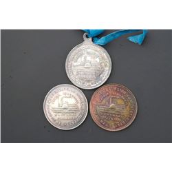 Souvenir of an Excursion on the St. Laurence Steamboat 1878, Three Metals