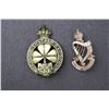 Image 1 : Irish Canadian Rangers Badge 55th Reg 1920-1936 + Irish Canadian Sterling Pin
