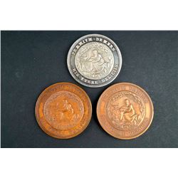 SÉMINAIRE DE QUÉBEC - Demers Prize, Lot of Three Diff Medals, Same Dies