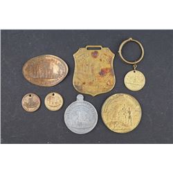 Montréal Winter Carnival - Ice Palace Medals 1883 - 1910, 7 pieces (6 diff.)