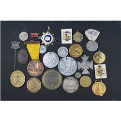 Lot of Twenty-Four Québec Medals 19th - 20th Cent. Historical, School, etc.