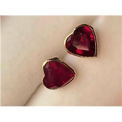 14K Yellow Gold Ruby Earrings (~weight 1.46g), Appraised Retail $1163 (Estimated Selling Price from 