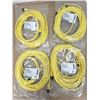 Image 2 : LOT OF 4 BRAD CONNECTIVITY 1200660695 MICRO-CHANGE ASSEMBLIES 4-POLE MALE/FEMALE TPE CORD
