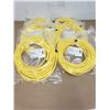 Image 1 : LOT OF 6 BRAD CONNECTIVITY 1200661043 MICRO-CHANGE ASSEMBLIES 5-POLE MALE/FEMALE ST/ST TPE CORD