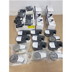 LOT OF MISC BRADY BMP 41 ACCESSORIES FOR PORTABLE LABEL PRINTER