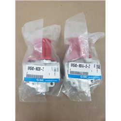 (2) SMC VHS40-N03B-Z & VHS40-N04A-S-Z RELIEF VALVE