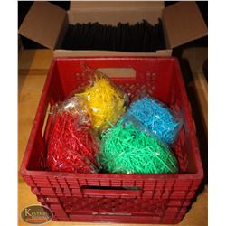 TWO CASE & ONE CRATE OF NEW BAR SUPPLIES,