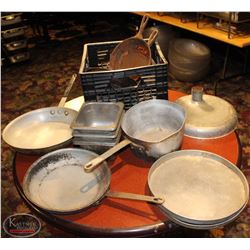 LOT OF ASSORTED PANS & INSERTS