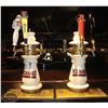 Image 1 : LOT OF 2 SCHANKS 3 TAP BEER TOWERS WITH 4