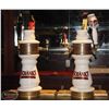 Image 2 : LOT OF 2 SCHANKS 3 TAP BEER TOWERS WITH 4