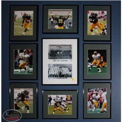 NINE EDMONTON ESKIMOS FOOTBALL MEMORABILIA & 2
