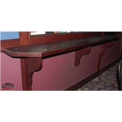 LOT OF 2 LARGE WALL MOUNTED BAR TABLE