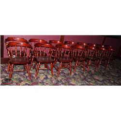 LOT OF 15 WOODEN CHAIRS