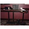 Image 1 : LOT OF 2 TABLES & RESTAURANT SUPPLIES