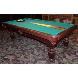 4 X 8 DUFFERIN SLATE POOL TABLE W/ LEATHER POCKETS