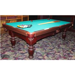 4 X 8 DUFFERIN SLATE POOL TABLE W/ LEATHER POCKETS