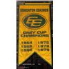 Image 1 : EDMONTON ESKIMOS GREY CUP CHAMPIONS YELLOW BANNER
