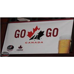 MOLSON CANADIANS "GO CANADA GO" BANNER