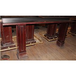 LOT OF 2 DOUBLE PEDESTAL WOOD STAND-UP TABLE