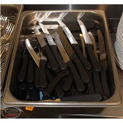 STAINLESS STEEL INSERT  WITH STEAK KNIFE