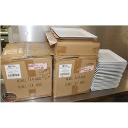LOT OF 48 - 10" X 10" SQUARE DINNER PLATE