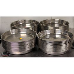 4 STACKS OF STAINLESS STEEL APPETIZER TRAY