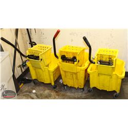 LOT OF 3 MOP BUCKETS