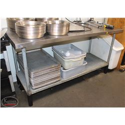 6 FT DUKE STAINLESS STEEL PREP TABLE