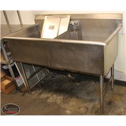 2 WELL STAINLESS STEEL SINK