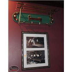 LOT OF POOL MEMORABILIA INCLUDING POOL COAT