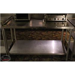 STAINLESS STEEL WORK TABLE W/ UNDERSHELF &