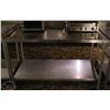 Image 1 : STAINLESS STEEL WORK TABLE W/ UNDERSHELF &