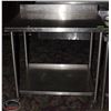 Image 1 : STAINLESS STEEL WORK TABLE ON CASTORS W/