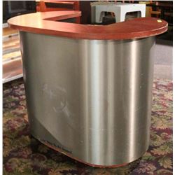 MOBILE STAINLESS STEEL & WOOD PODIUMS
