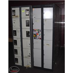 LARGE LOT OF ASSORTED SIZE STAFF LOCKERS