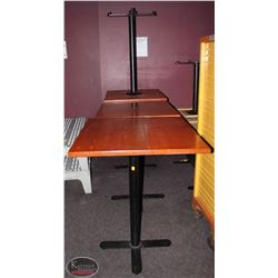 4 BAR HIGHT TABLES W/ 14 BAR STOOLS