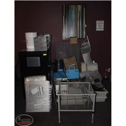 LARGE LOT OF ASSORTED RESTAURANT SUPPLIES
