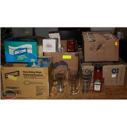 LARGE LOT OF KITCHEN SUPPLIES