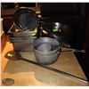 Image 1 : LOT OF S/S BOWL, INSERTS, POT, STRAINERS & STEEL