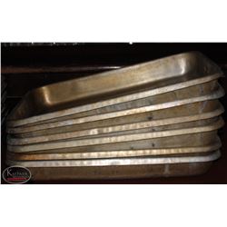 6 LARGE ROASTING PANS