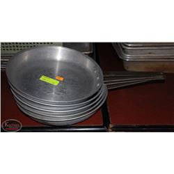 5 LARGE FRYING PANS