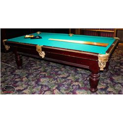 4 X 8 DUFFERIN SLATE POOL TABLE W/ LEATHER POCKETS