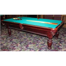 4 X 8 DUFFERIN SLATE POOL TABLE W/ LEATHER POCKETS