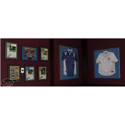 LOT OF 6 SOCCER MEMORABILIA & 2 FRAMED